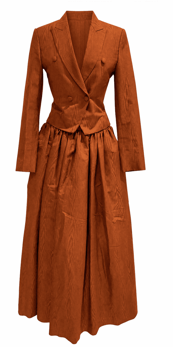 Women’s Orange Vintage-Inspired Set 