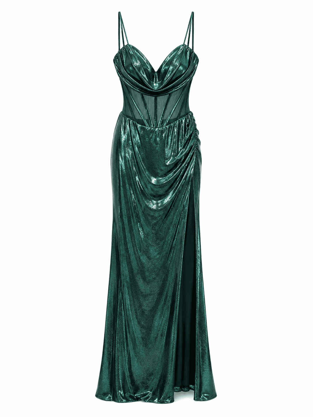 Metallic Green Gown 