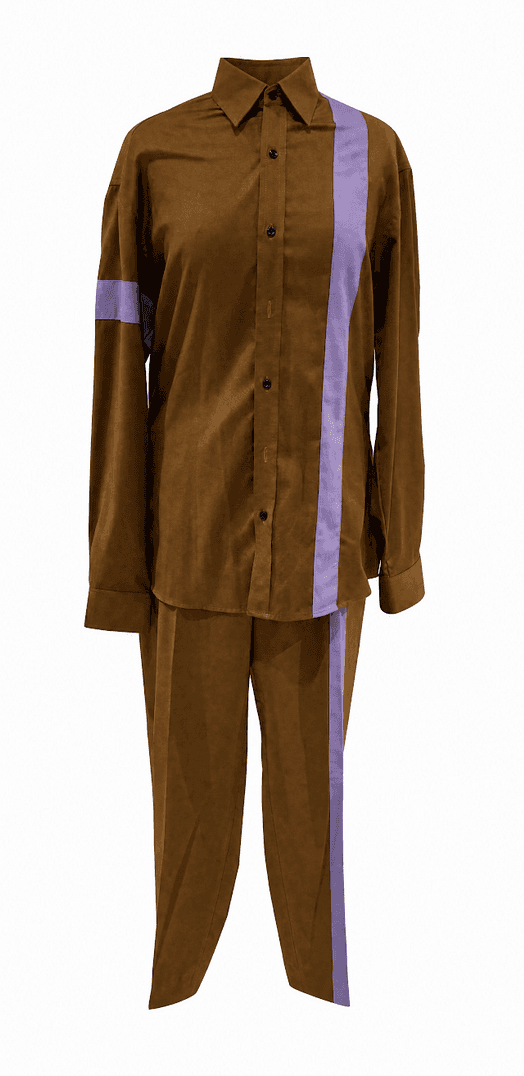 Brown Dressing Shirt Set 