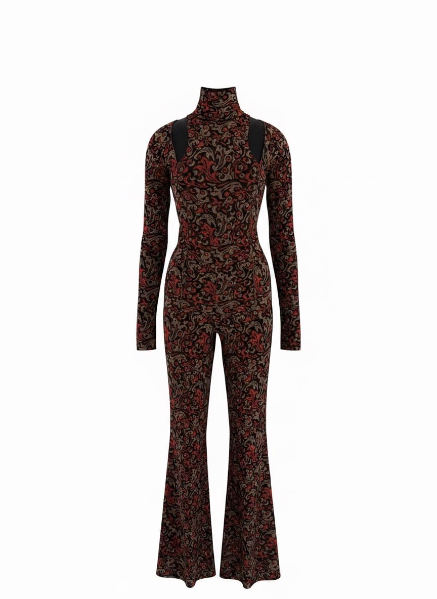 Baroque Knit Two-Piece Set 