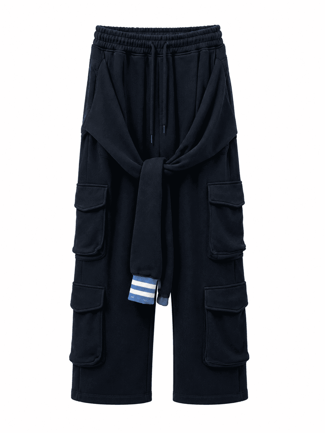 Layered Sleeve Cargo Sweatpant