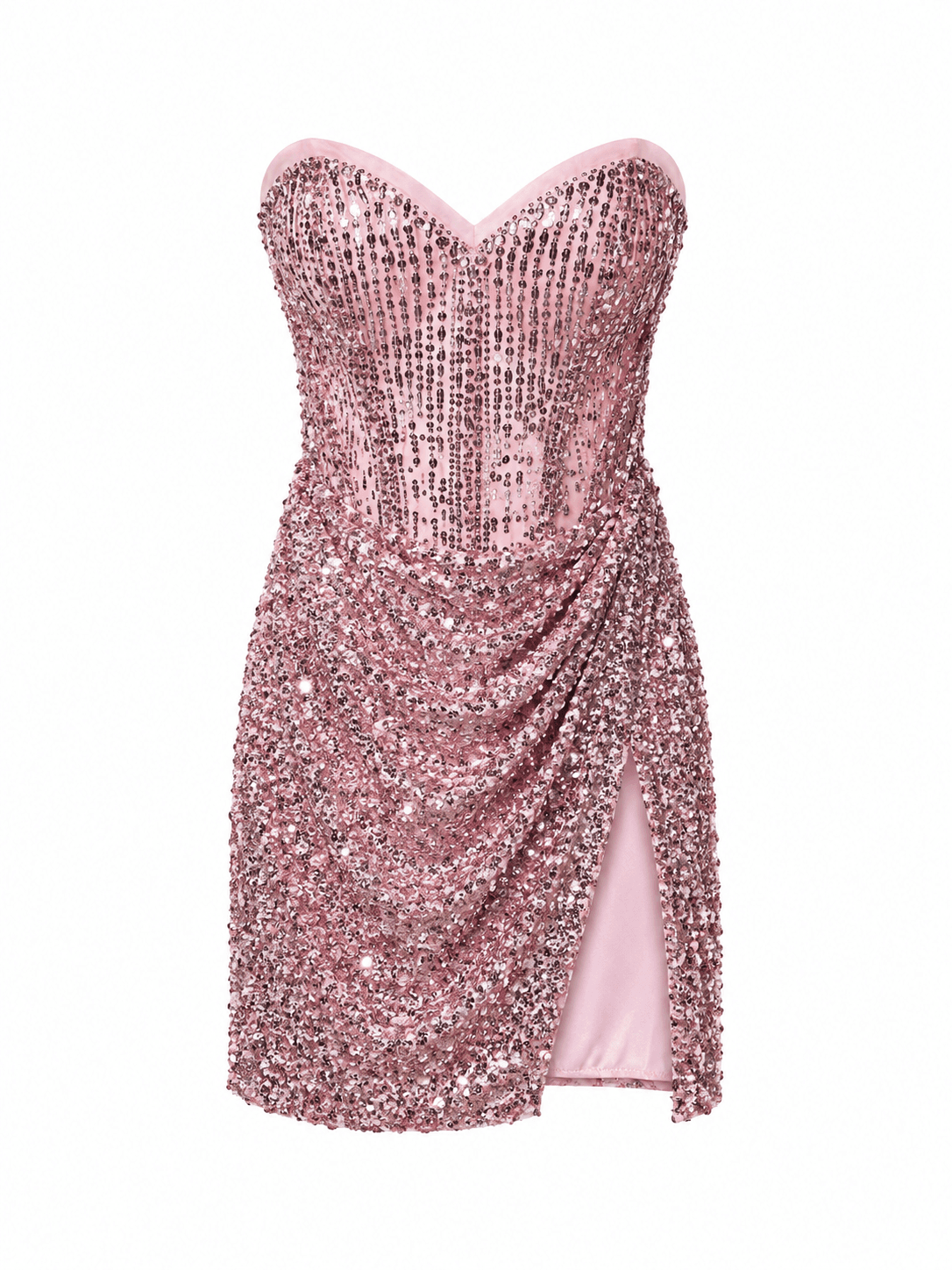 Pink Mini Sequence Dress 