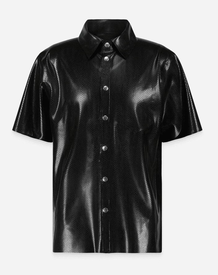 Black Latex Shirt