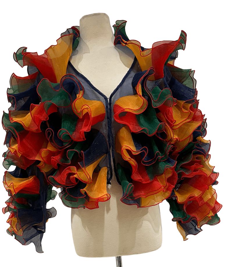 Multicolor ruffle blouse 