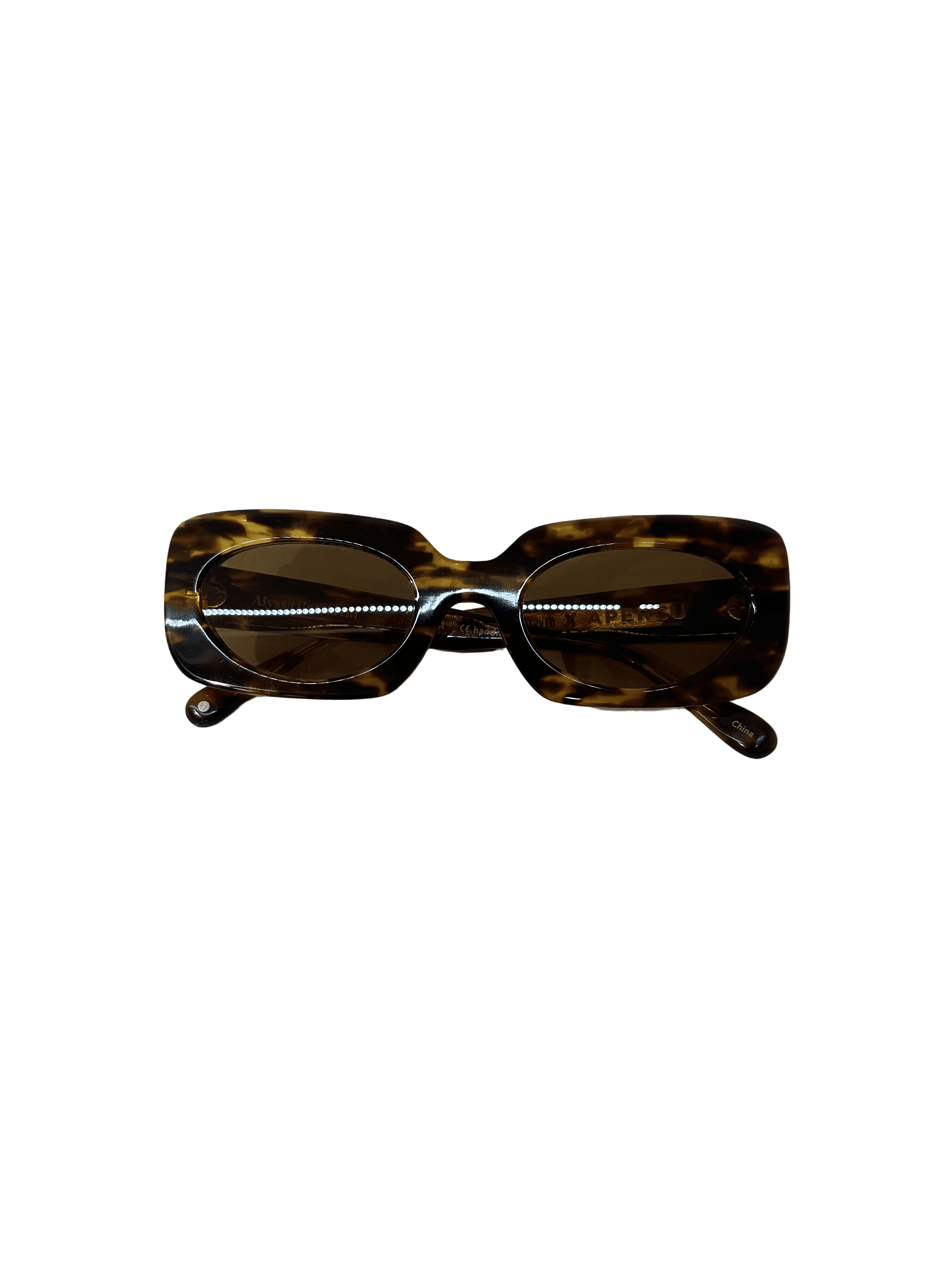 Tortoise Rectangle Sunglasses