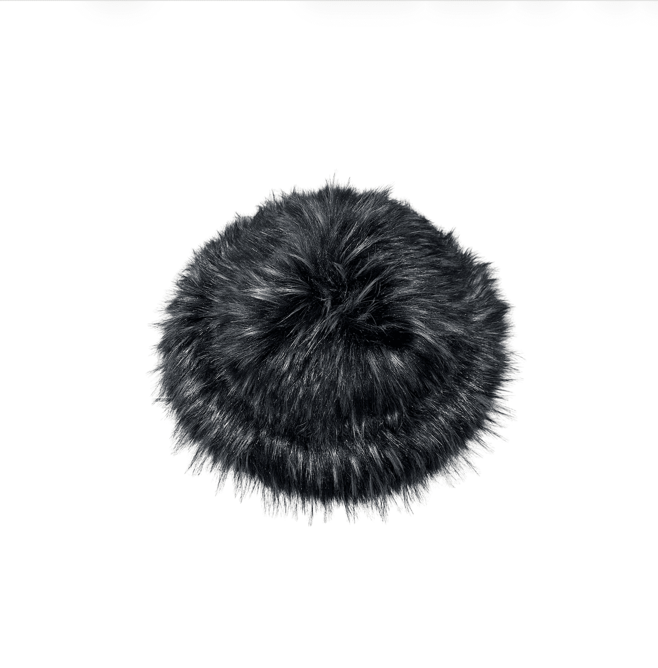 Black Faux Fur Hat