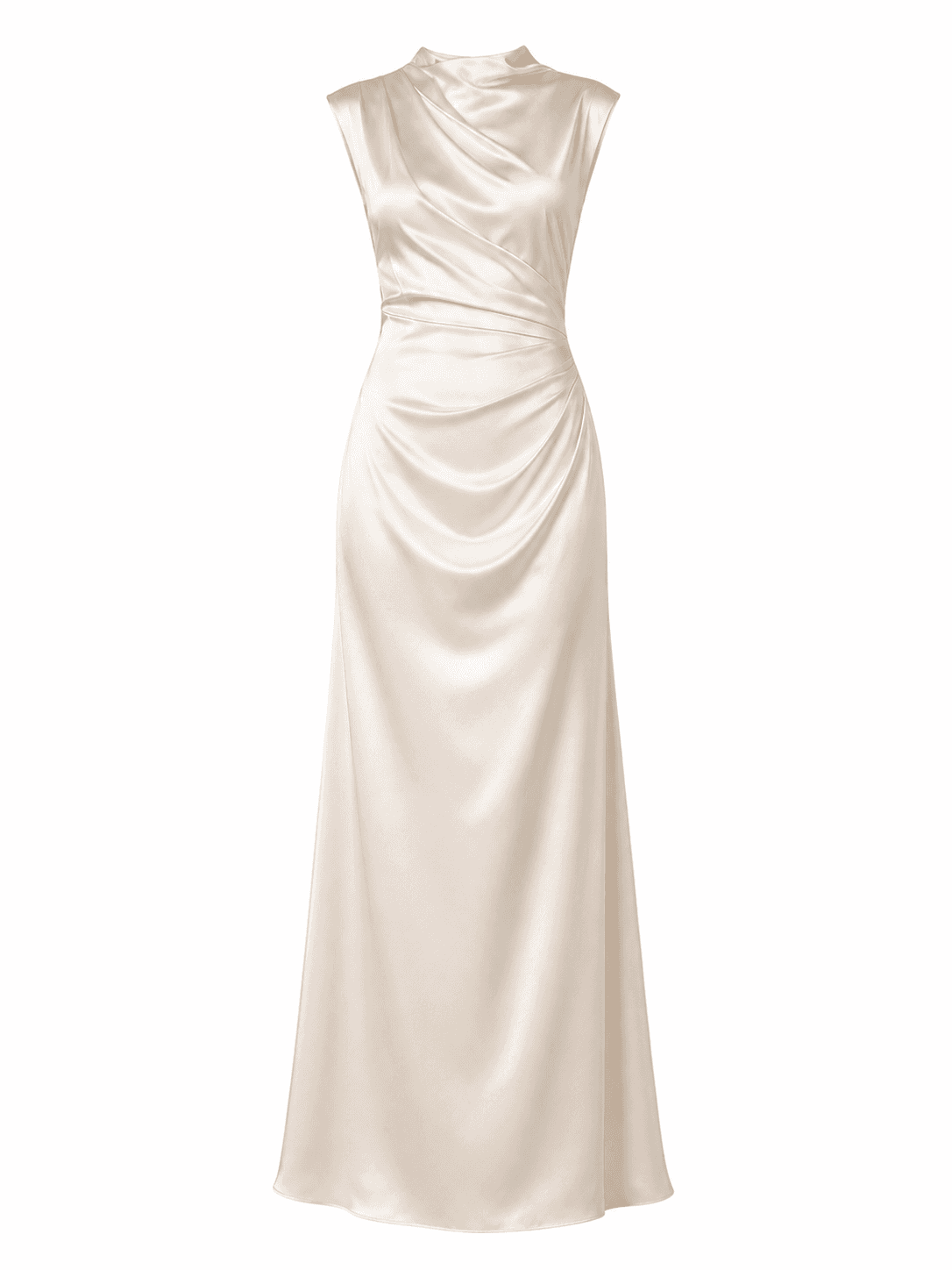Pearl-White Maxi Dress 