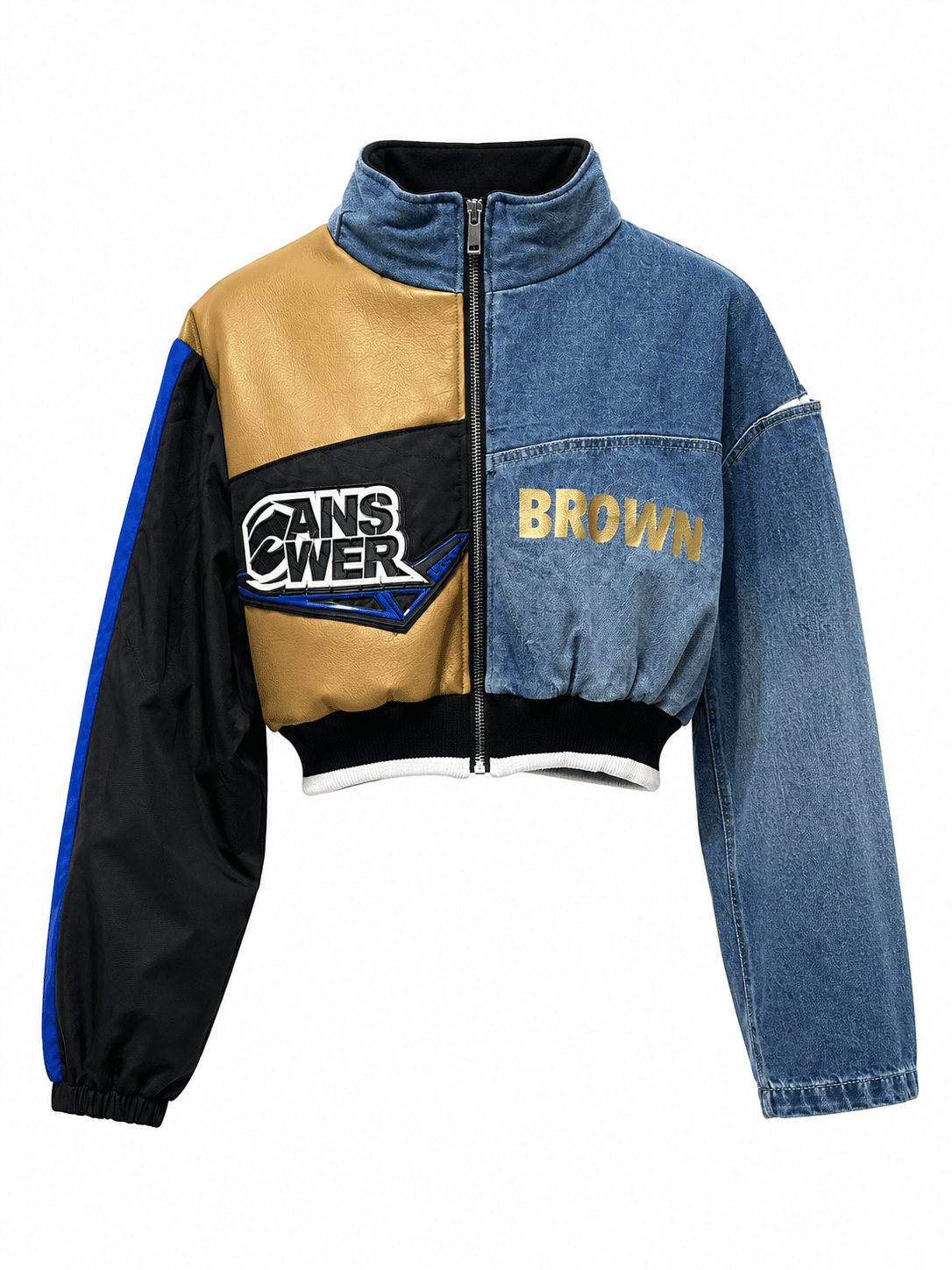 Deconstructed Moto Denim Jacket