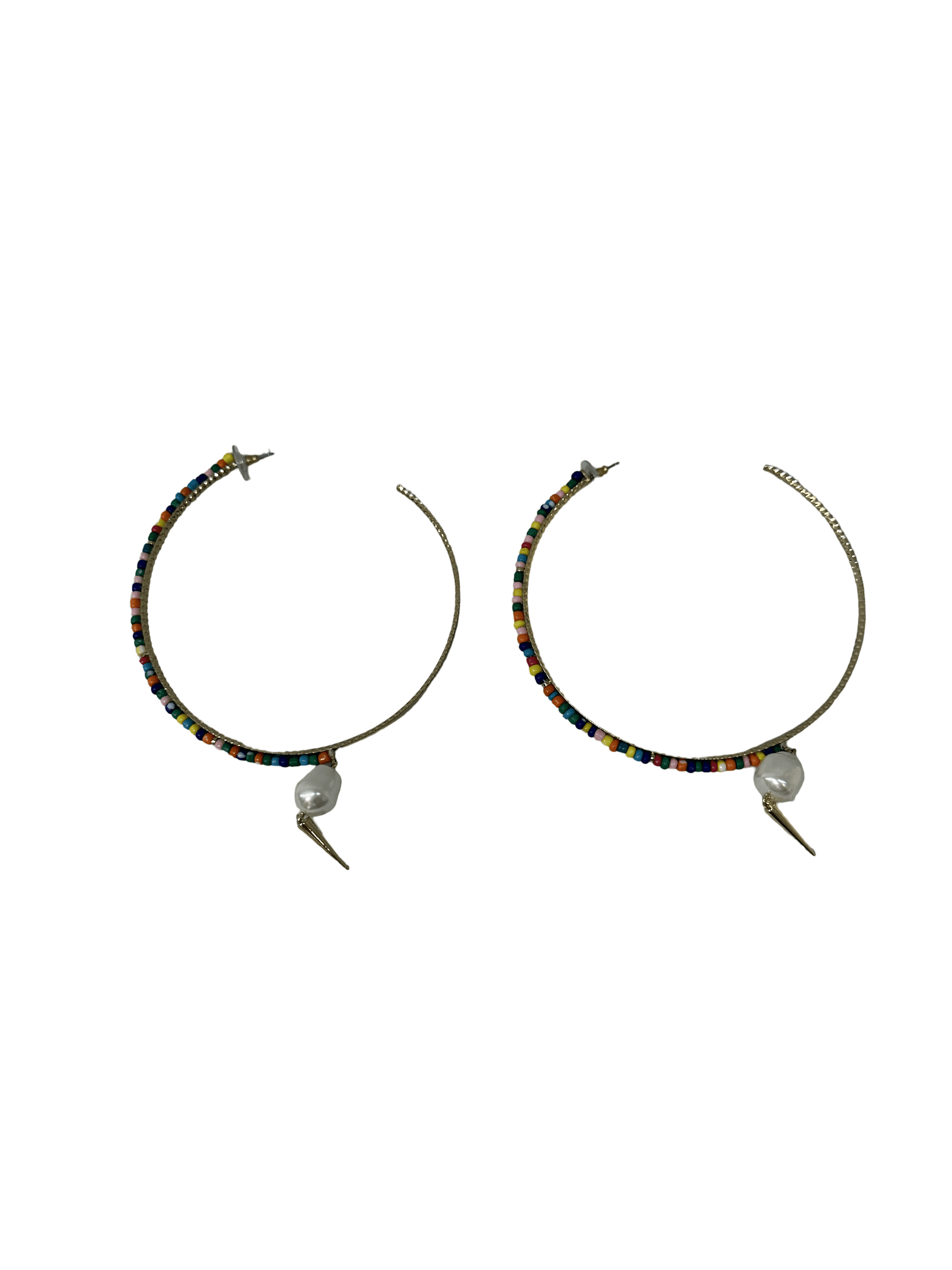 Fuchsia Disc Drop Earrings