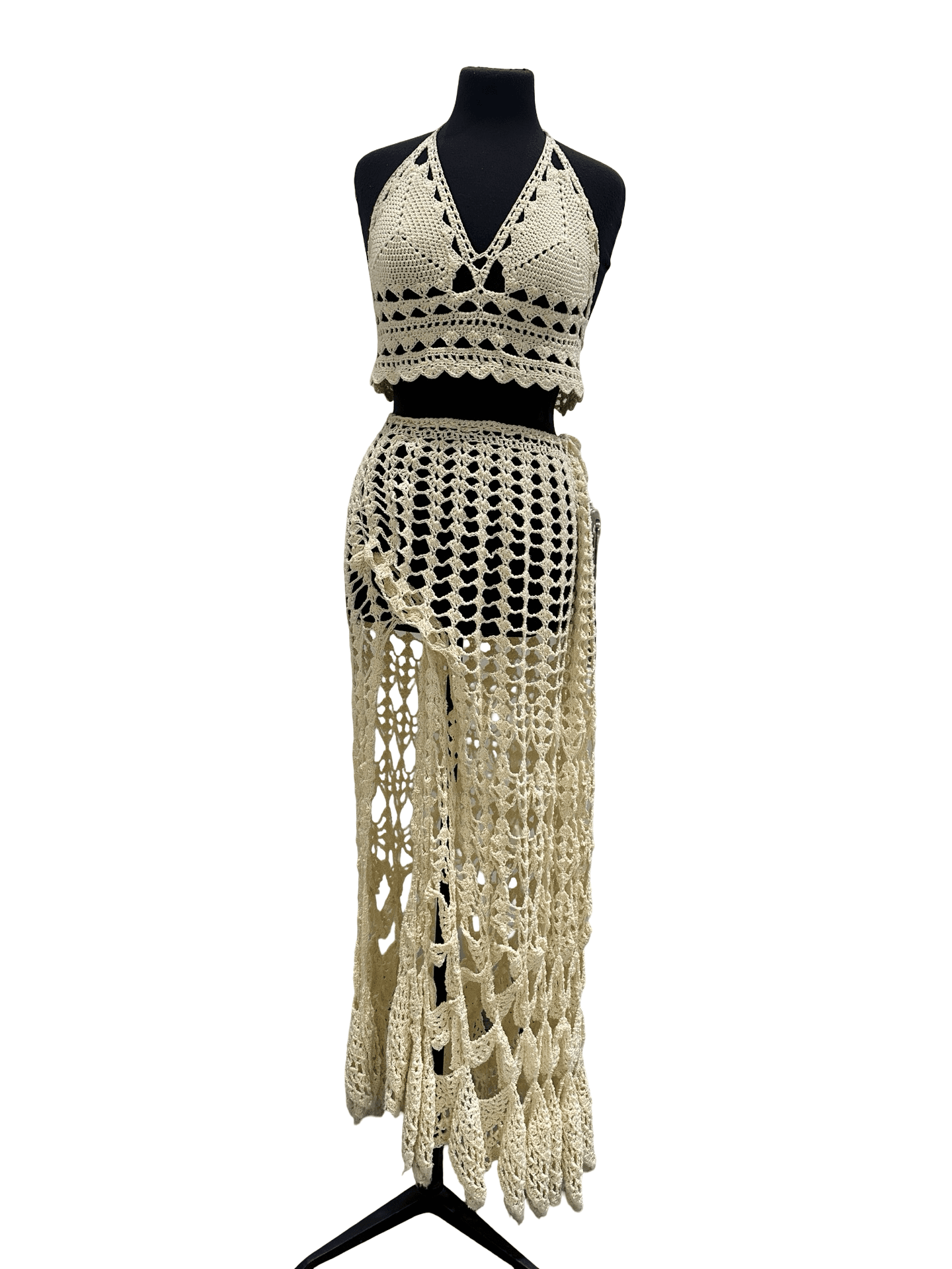 Creme Crochet Two-Piece 