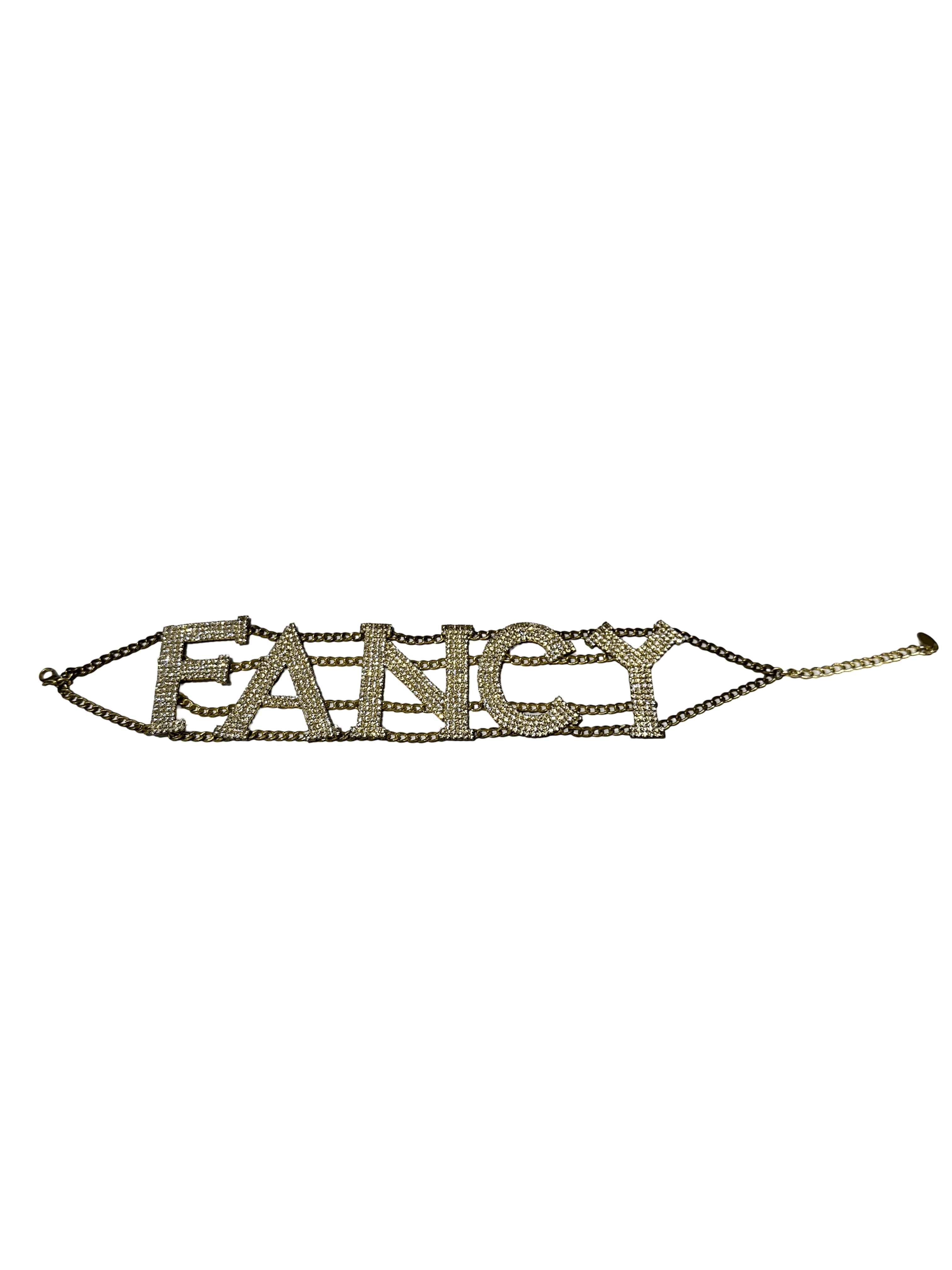 Fancy Crystal Letter Bracelet