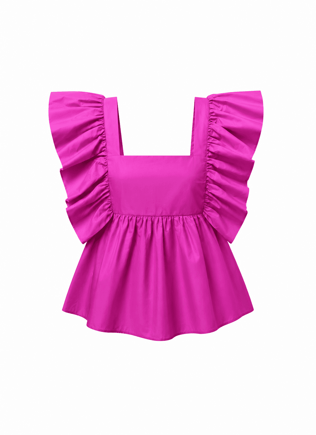 Fuchsia Ruffle Top 