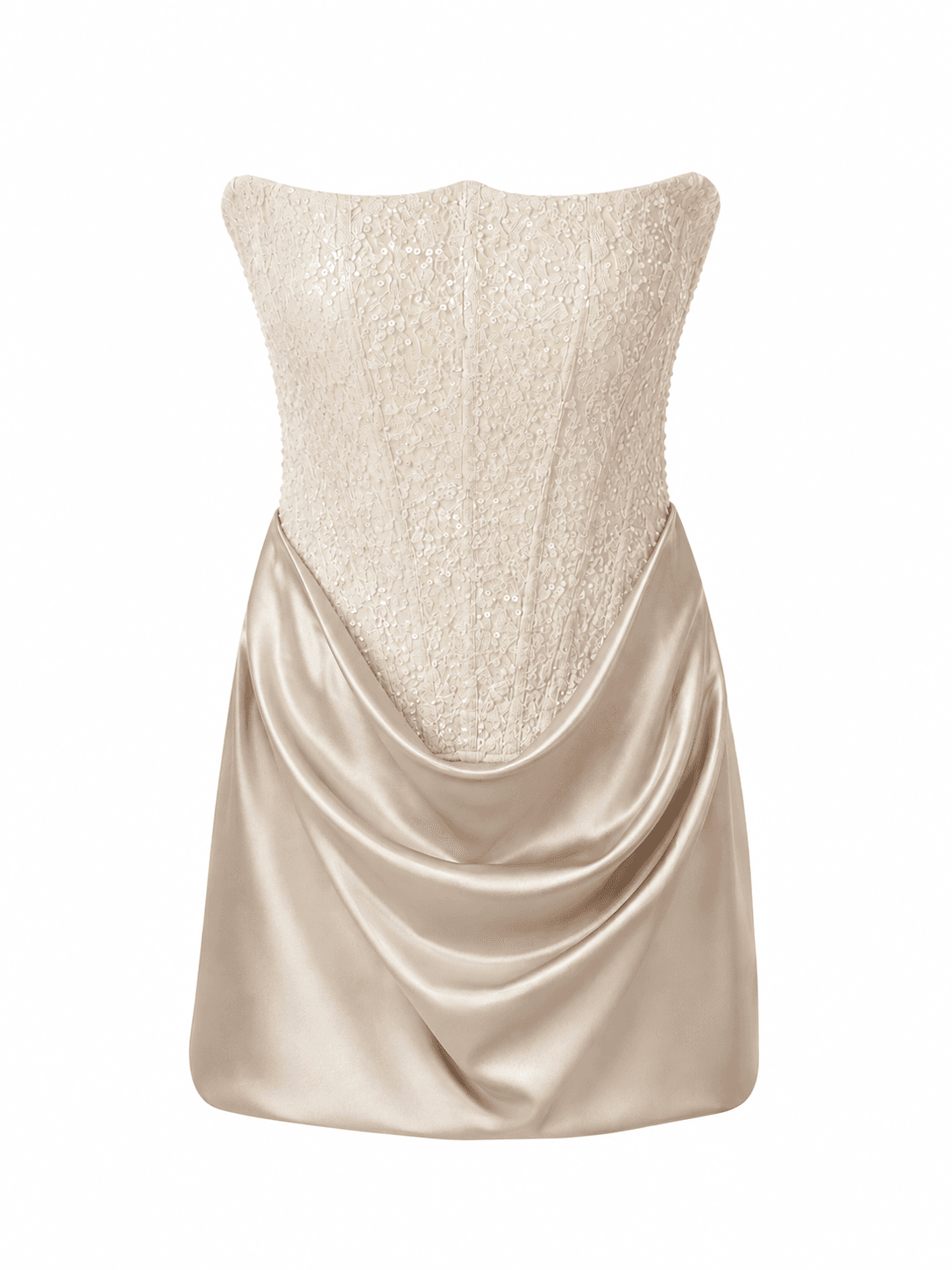 Champagne mini dress