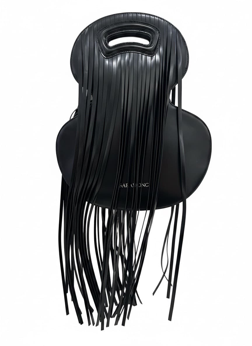 FRINGE SCULPT BAG 