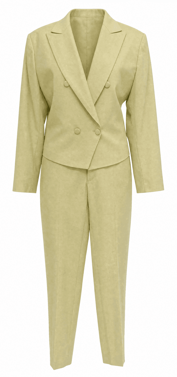Light pistachio green suit set 