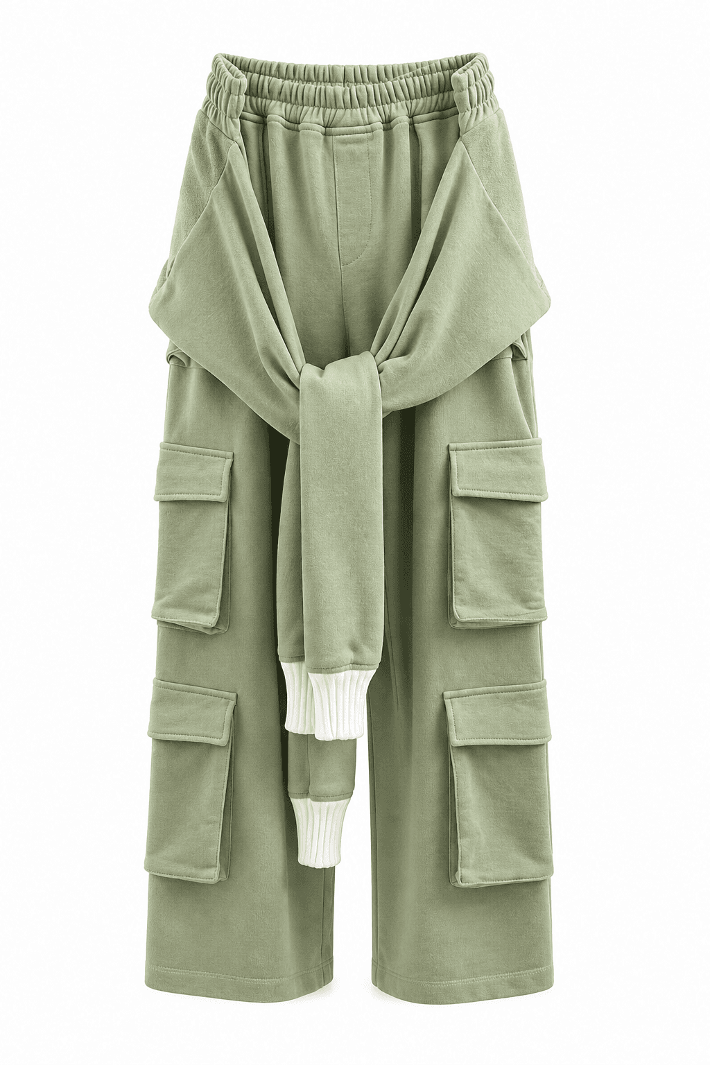 Deconstructed Sweatshirt Cargo Pant