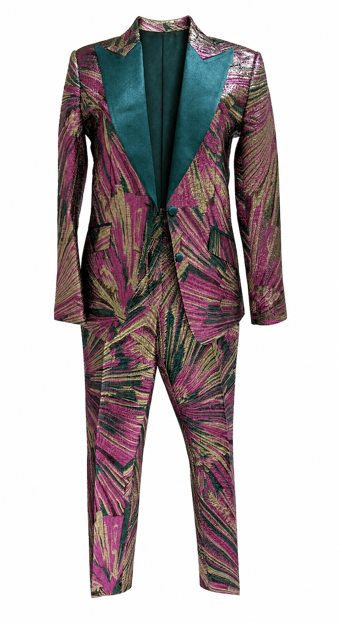 Explosive Pattern Tuxedo Set 