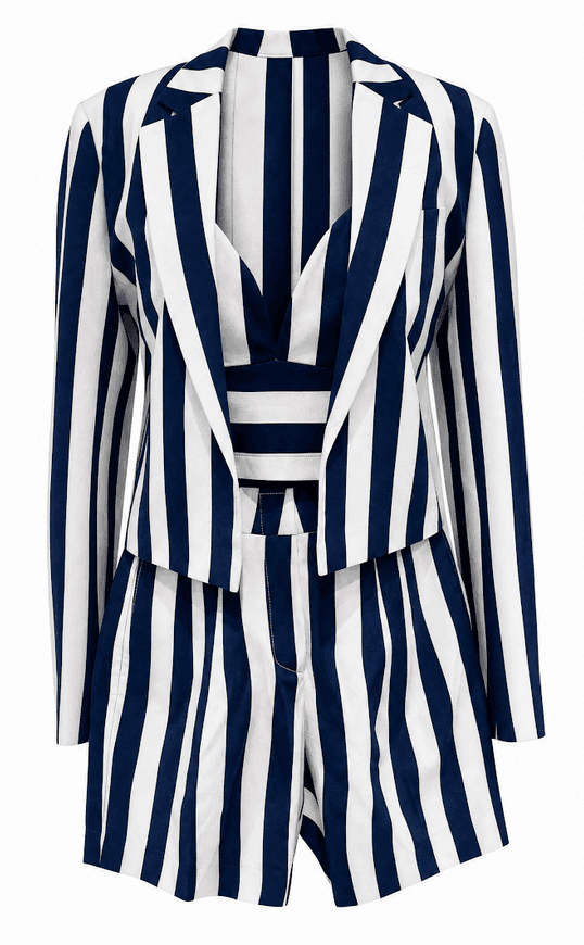 Blue Stripped Set 
