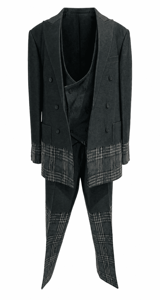 Dark Green Dipped Suit Set 