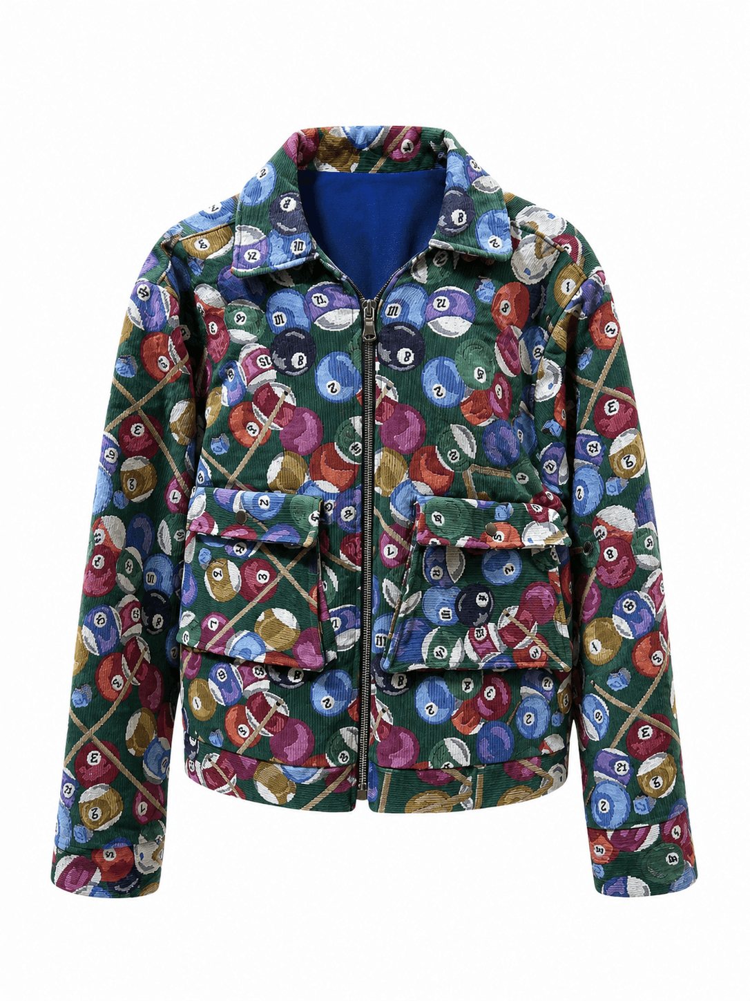 Billiard Print Utility Jacket