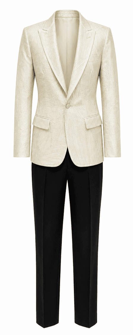 White and Black Suit Set 