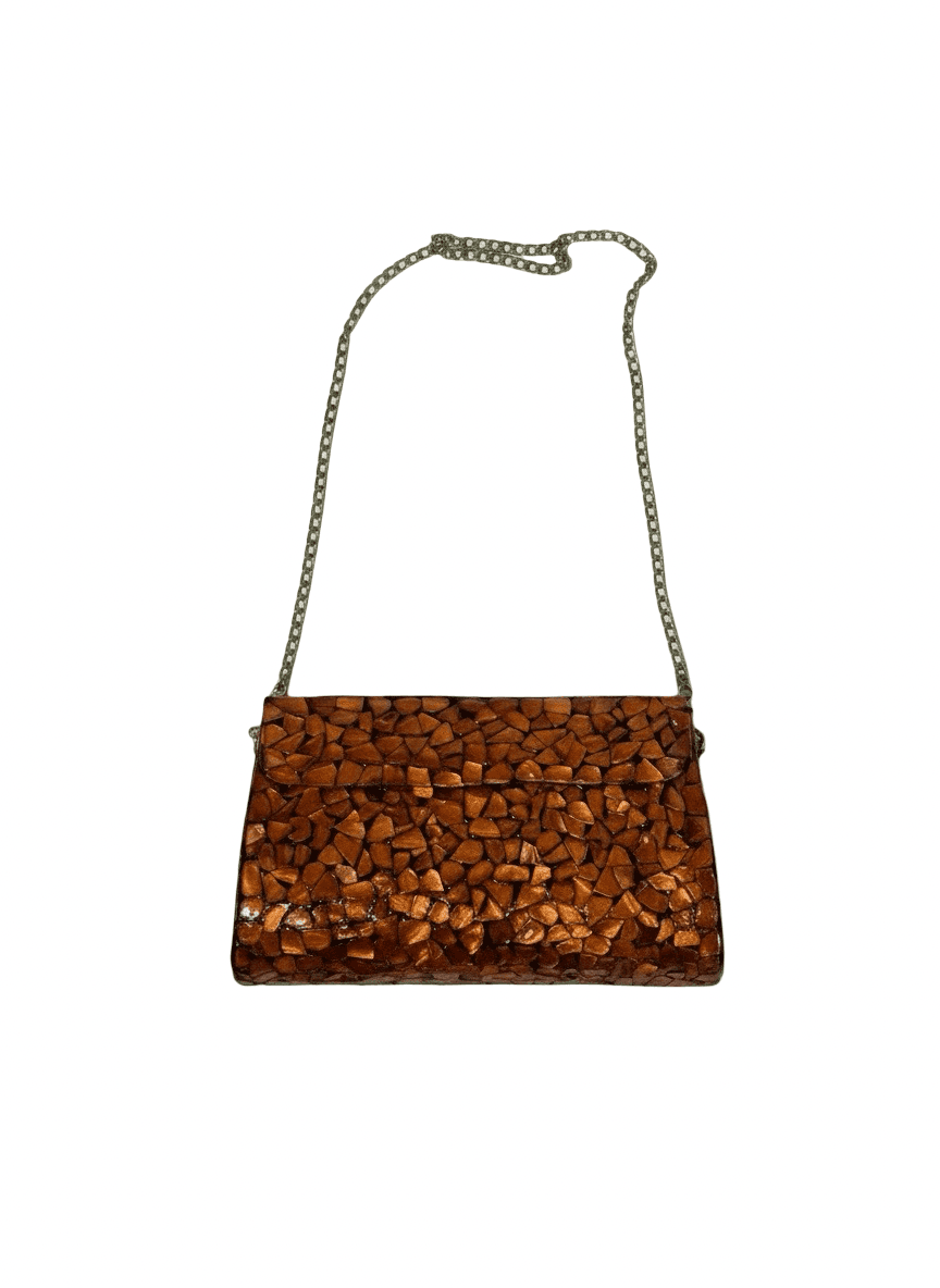 Amber Mosaic Clutch 