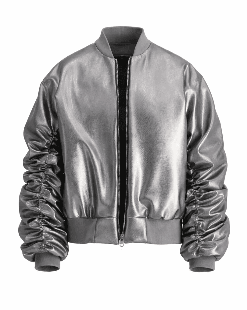 Latex Bomber Jacket