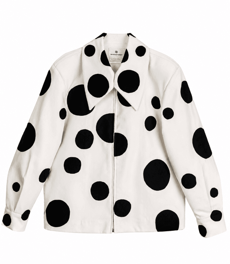 Polka Dot Coat Look 