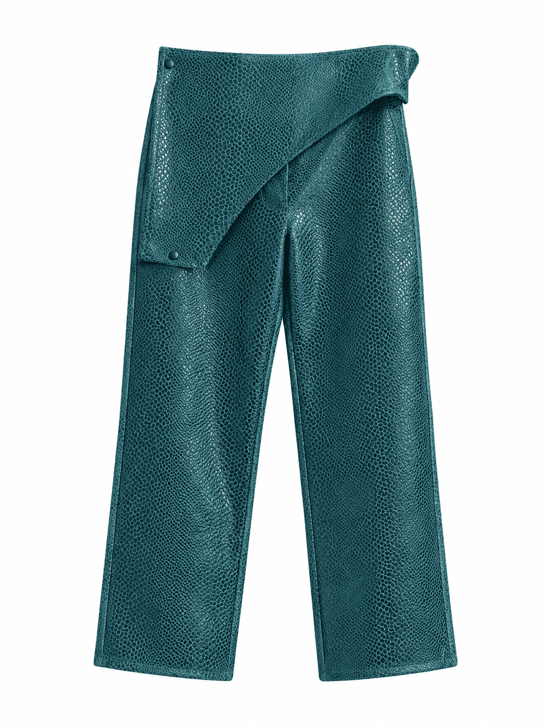Embossed Wrap Trouser