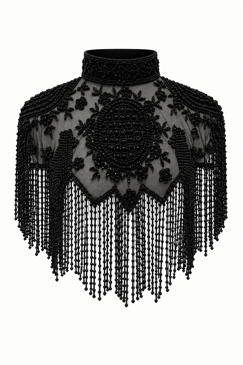 Black beaded should piece