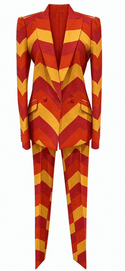 Warm Color Suit Set 