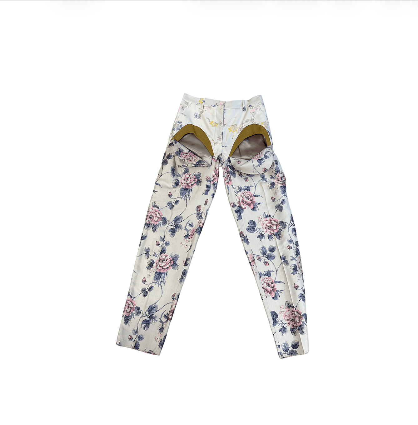 Floral Cutout Tailored Trousers