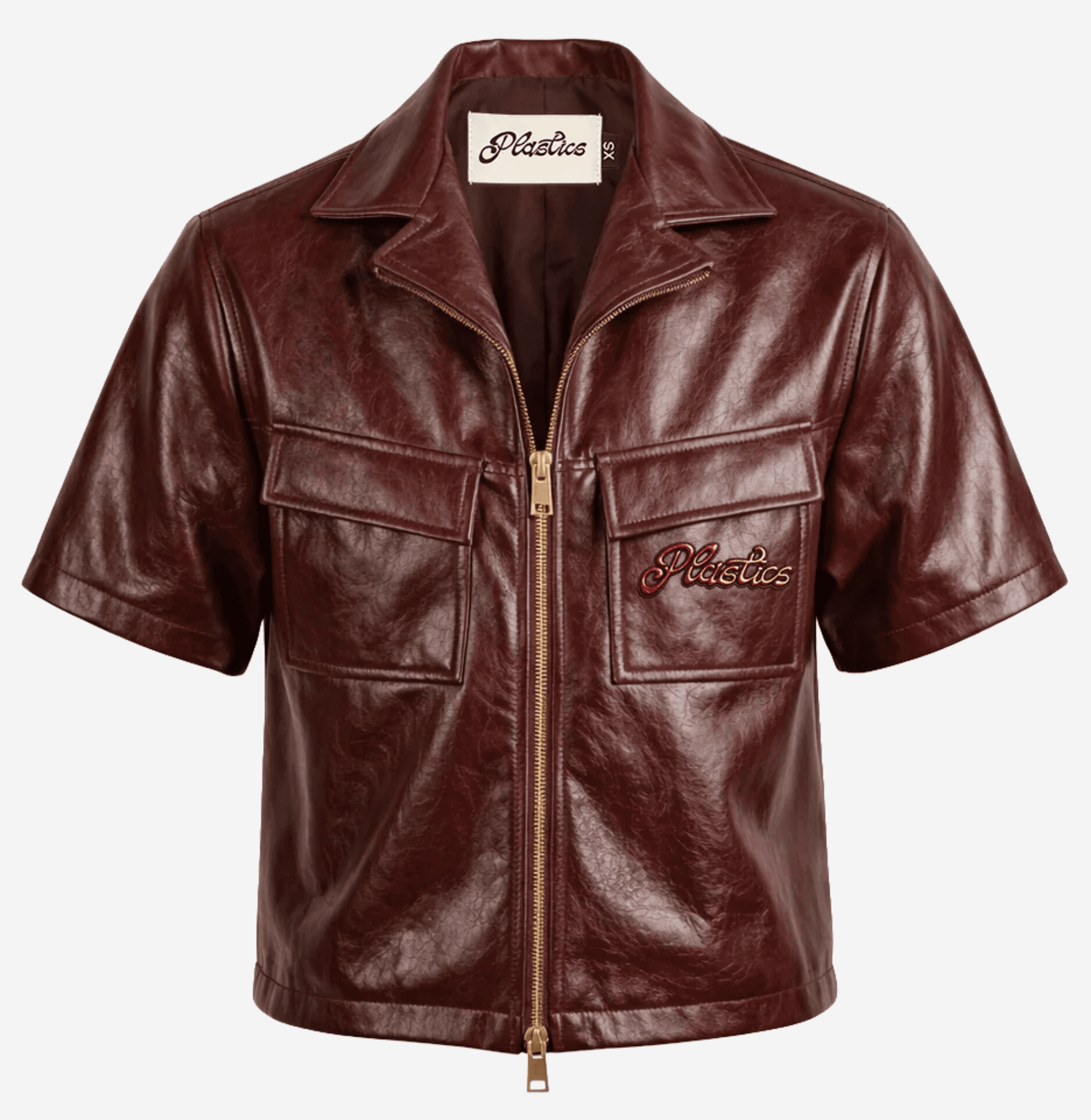 Soft Armor Cropped Leather Shirt