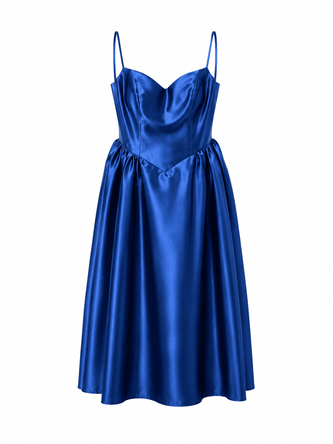 Royal Blue Midi Dress 