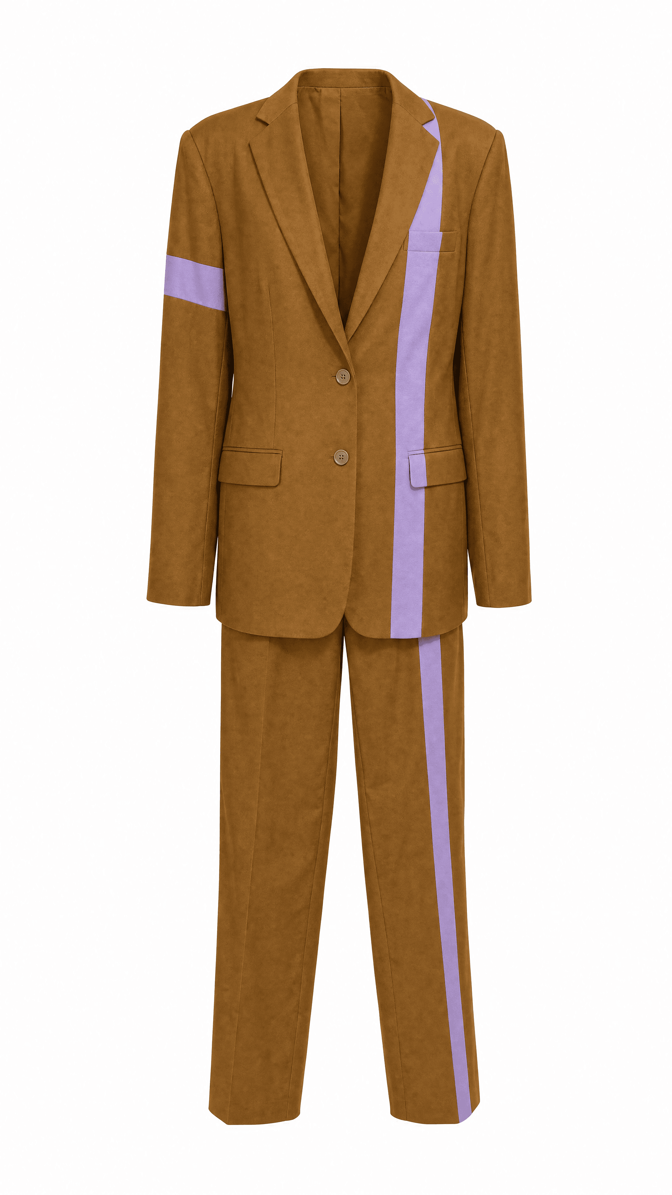 Brown tailored suit set 