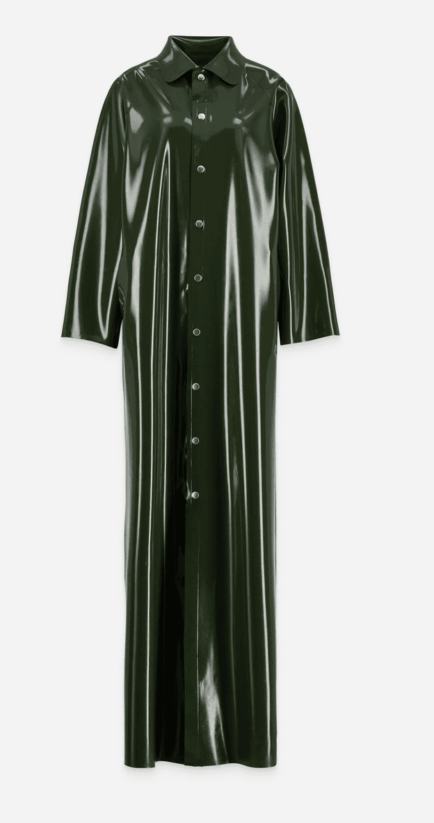 Olive Latex Coat
