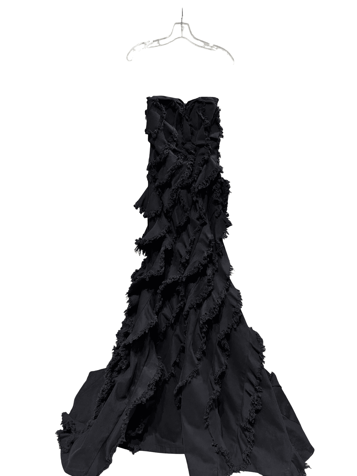 NOIR CASCADE GOWN